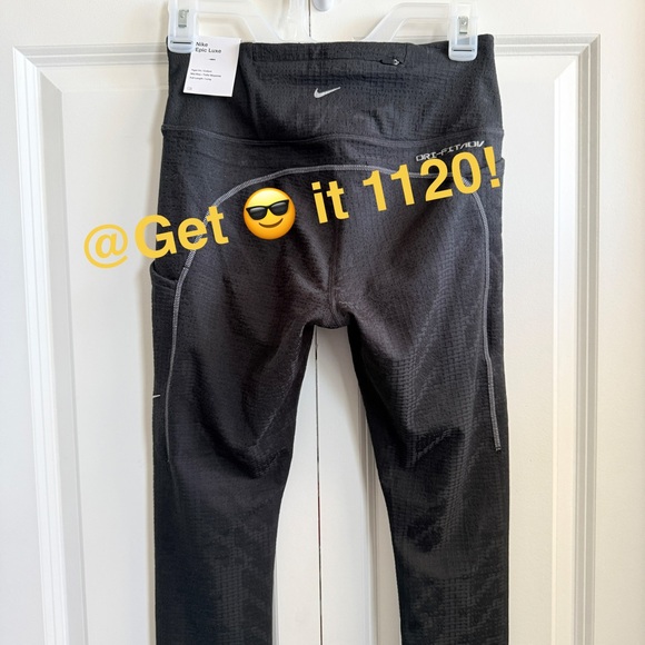 Nike Dri-FIT ADV Epic Luxe Women's Running Leggings with Pockets DD6490-010 - Picture 7 of 15